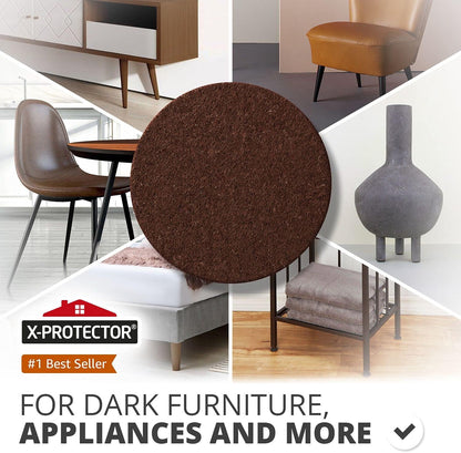 X-PROTECTOR 357 pcs Premium Huge Pack Felt Furniture Pads! Quantity of Furniture Sliders with Many Big Sizes – Your Ideal Floor Protectors. Protect Your Hardwood & Laminate Floor!