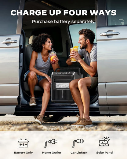 Silonn Battery-Powered Ice Maker with 4-Power, RV Ice Maker Countertop 12V/24V Car Charger 100-240V AC Solar-Ready, Portable Ice Machine 9 Cubes/6 Mins 22lbs/Day Auto-Clean for Camping RV Home Outdoor