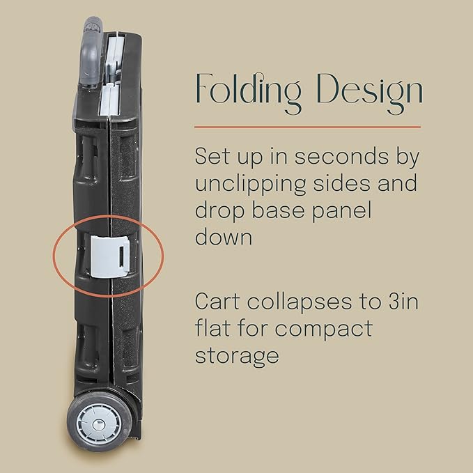 Mobile Utility Cart with Storage Organizer Bag, Rolling Cart, Blue/Grey