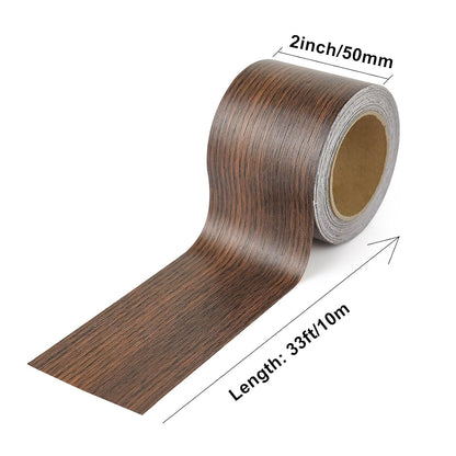 BOMEI PACK Wood Grain Repair Tape,Self Adhesive Repair Patch for Furniture, Floors, Cabinets, Windows, Doors, RV, Home Decor and DIY Projects (1, Walnut)
