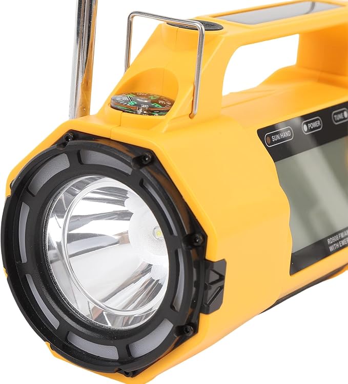 NOAA Weather Alert Radio, Emergency Radio with Flashlight, Phone Charger, IPX3 Water Proof, Multifunctional Emergency Kit for Camping Hiking Home Safety