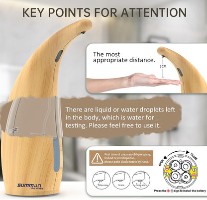 Automatic Liquid Soap Dispenser Touchless,400ML Hand & Dish Countertop Electric Dispenser with Sensor,4 Gear Adjustable Waterproof Battery Operated Kitchen Auto Soap Pump