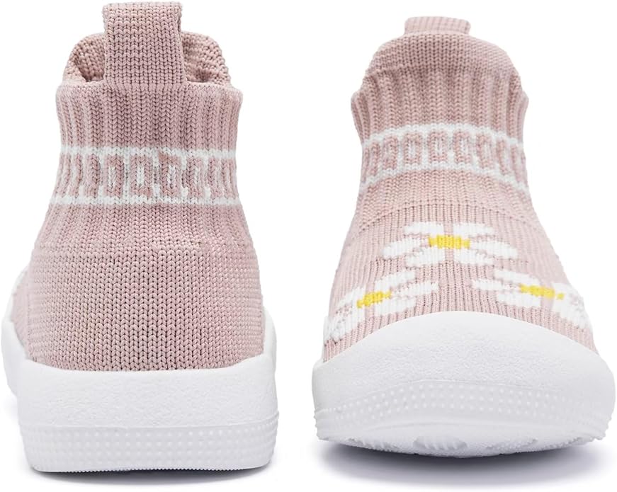 Eashi Baby Boy Girl Non-Skid Indoor Infant Walking Shoes Breathable Warm Elastic Sock Shoes with Memory Sole Protect Toes Outdoor Sneakers