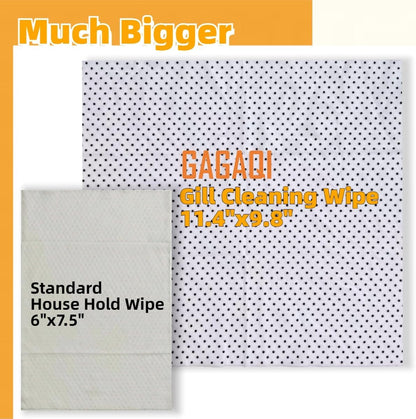 BBQ Dual Action Grill Tough Wipes,Grate and BBQ Disposable Wipes,Cleans and Absorbs Grease and Grime,Oil,Fat, and Dirt on Your Grill,Tools,Patio,Food-Safe,10 PCS Pack Giant Strength Wipes