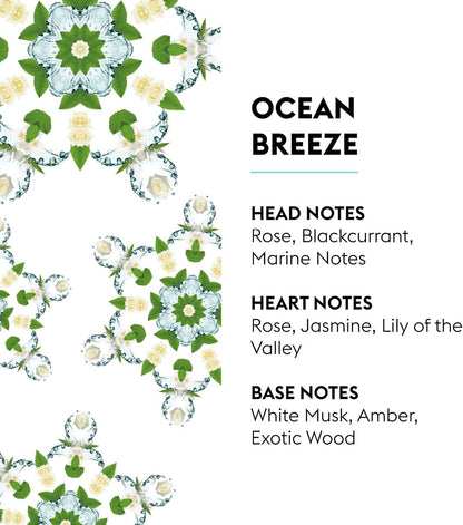 Ocean Breeze - Lampe Berger Fragrance Refill for Home Fragrance Oil Diffuser - 33.8 Fluid Ounces - 1 Liter