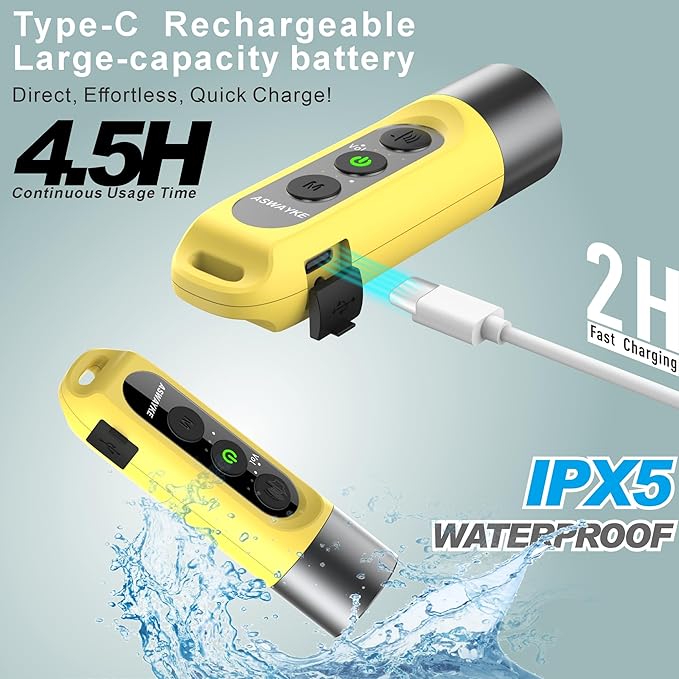 Electronic Whistle Highest IPX5 Maximum Sound 125db Battery 1000mAh Blue for Coaches Teacher, Sports Whistle