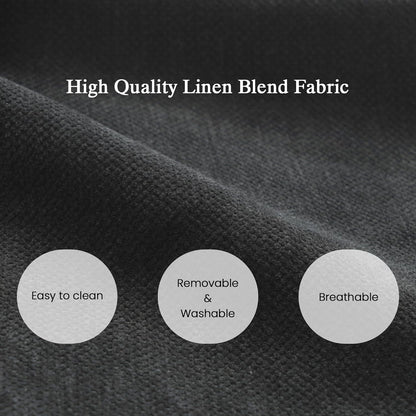 JACH L-Shaped Sectional Couches for Living Room, Cloud Sectional Couch with Deep Seat, Modular Sectional Sofa with Chaise, Covers Removeable & Washable, Sofas Furniture for Living Room, Black