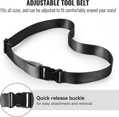 Feekoon Window Cleaning Holster with Belt, Detachable Side Bucket on a Belt, Squeegee Holder Tool Belt, Carry Multiple Tools on Your Waist, Window Cleaning Tools Kit Ideal for Window Cleaners