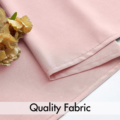 MIULEE Baby Pink Privacy Sheer Curtains That Let Light in 84 Inches Long Non-See-Through Semi Sheer Curtain Light Filtering Window Curtains Drapes for Living Room Bedroom 2 Panels Set 42 X 84