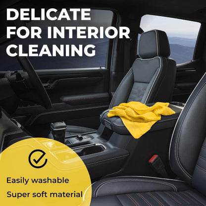 Premium XL Shammy Towel for Car - 2pk (34”x25”) - Super Absorbent Chamois Cloth - Spots & Scratch-Free - Reusable Car Drying Towels