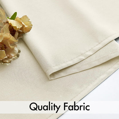 MIULEE Cream Beige Privacy Sheer Curtains That Let Light in 96 Inches Long Non-See-Through Semi Sheer Curtain Light Filtering Window Curtains Drapes for Living Room Bedroom 2 Panels Set 42 X 96