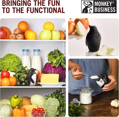 Monkey Business Chill Bill Refrigerator Deodorizer, Baking Soda Container, Baking Soda Fridge, Baking Soda Fridge Deodorizer, Cute Gifts, Kitchen Gadgets