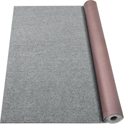 Marine Carpet,6 FT x 18 FT Smoke Gray Indoor Outdoor Carpet 0.2" Thick Boat Carpet with Water-Proof TPE Backing, Non-Slide Outdoor Marine Carpet Roll for Home, Patio, Porch, Deck
