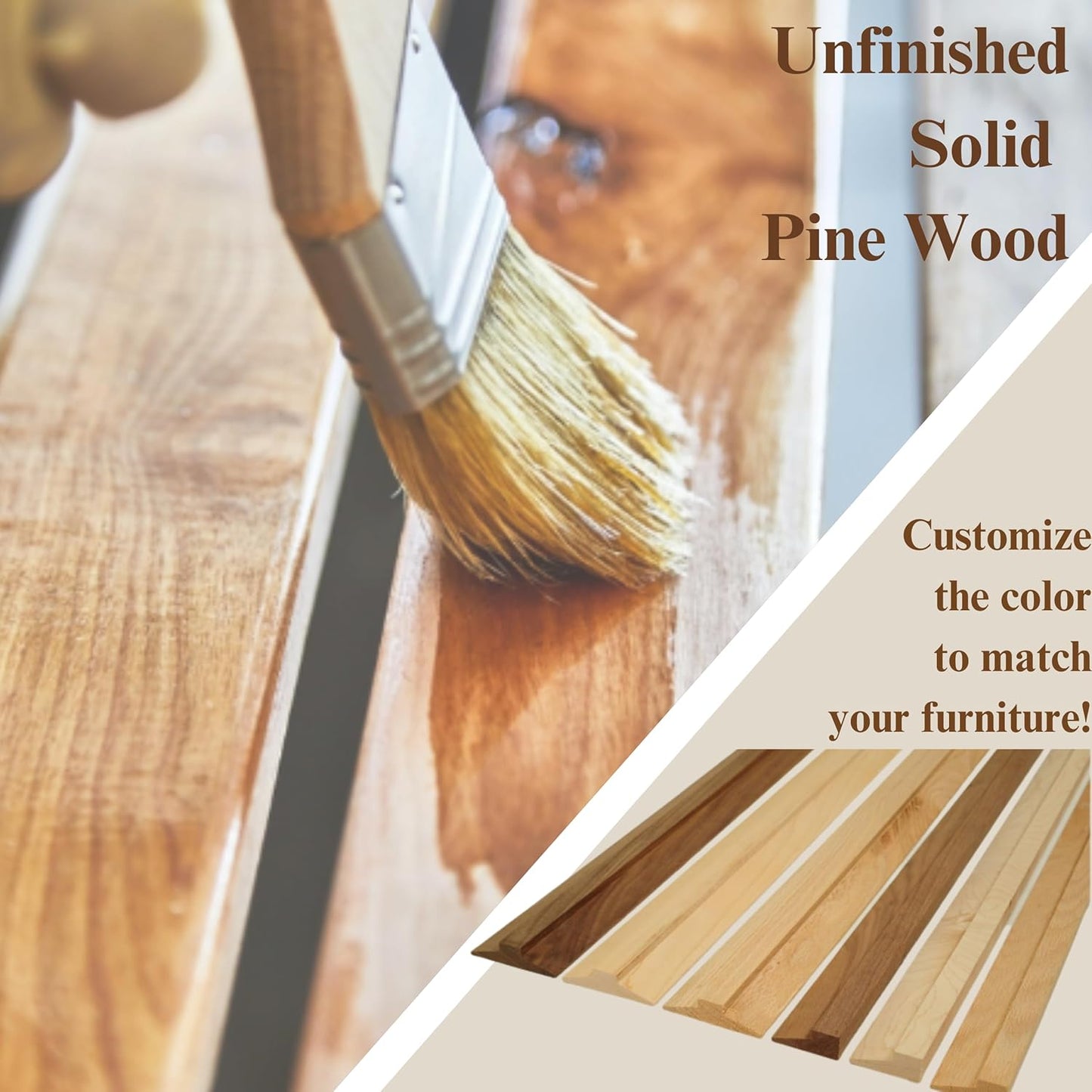 Rustic State Eze 4 Sectional Under Cabinet Mount Wood Stemware Rack Hanging Shelf Glassware Holder Bar Organizer with up to 12 Wine Glass Storage 12 Inch Deep Natural