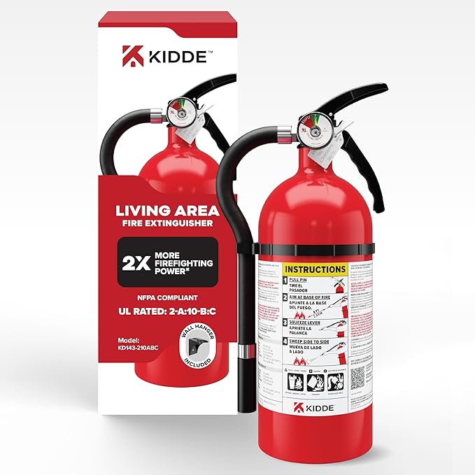 Kidde Fire Extinguisher for Home, For Residential and Living Area Use, 2A10BC