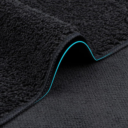 Orighty Microfiber Washcloths Bulk Towels Set 100 Pack, Highly Absorbent and Soft Feel Face Cloths, Multi-Purpose Wash Cloths & Hand Towels for Bathroom, Hotel, Spa, and Gym, 12x12 Inch, Black