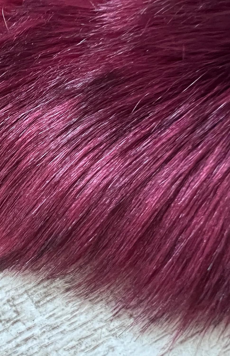 LAMBZY Faux Sheepskin Super Soft Hypoallergenic Free Shape Silky Shag Rug, Luxury Shaggy Plush Carpet for Bedrooms Living Kids Room Sofa Rugs (Burgundy, Decto 10 Pelts 6'x10')