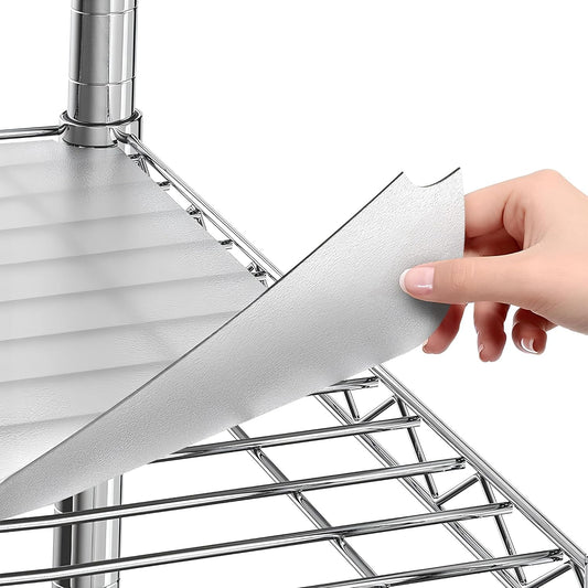 Sterling Shelf Liners Wire Rack Covers: Plastic Shelf Liner Cover for Wire Shelving: Cover Mats for Shelves in Pantry, Closet, and More: 18x36 Inch: Clear, Set of 4