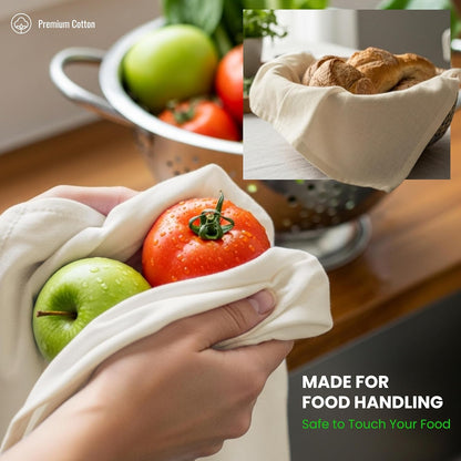 WHITEWRAP Dish Cloths Cotton| Kitchen Wash Cloth| Shop Towels Absorbent and Lint Free Flour Sack| Dishcloths for Kitchen Washing Dishes|Thick Absorbent Quick Dry Dish Rags |12Pack 13"x13" Natural