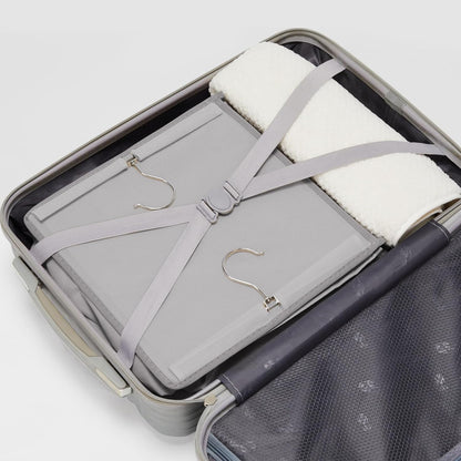 YOUDENOVA Hanging Closet Organizer, 6-Shelf Closet Hanging Storage Shelves, 2 Packs, Light Grey