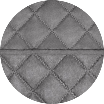 PureFit Reversible Quilted Sofa Cover, Water Resistant Slipcover Furniture Protector, Washable Couch Cover with Non Slip and Elastic Straps for Kids, Dogs, Pets (Oversized Recliner, Gray/Gray)
