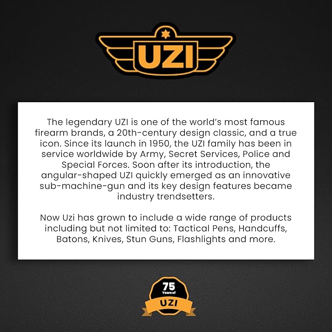 Uzi High Power Loud Big Bluetooth Megaphone 50W, Professional Bullhorn Megaphone Used by First Responders, Police & Agencies, Rechargeable Battery, PA System, Outdoor Activitie