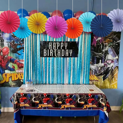 Red Birthday Decorations,DIY Red Paper Fans Hanging Decoration ,Party Supplies Party Fans 12in, Wedding Graduation Events Accessories 30 Color DIY Set （Red）