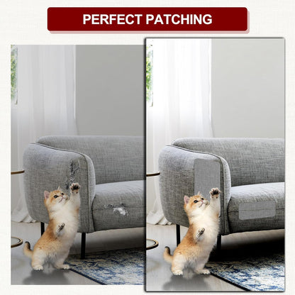 Linen Repair Tape 4x79 inch, Self Adhesive Fabric Patches, Linen Patch Tape Kit, Fabric Repair Tape for Couch Sofas, Headboards, Chairs, Pillows, Curtains, Couches - Army Green