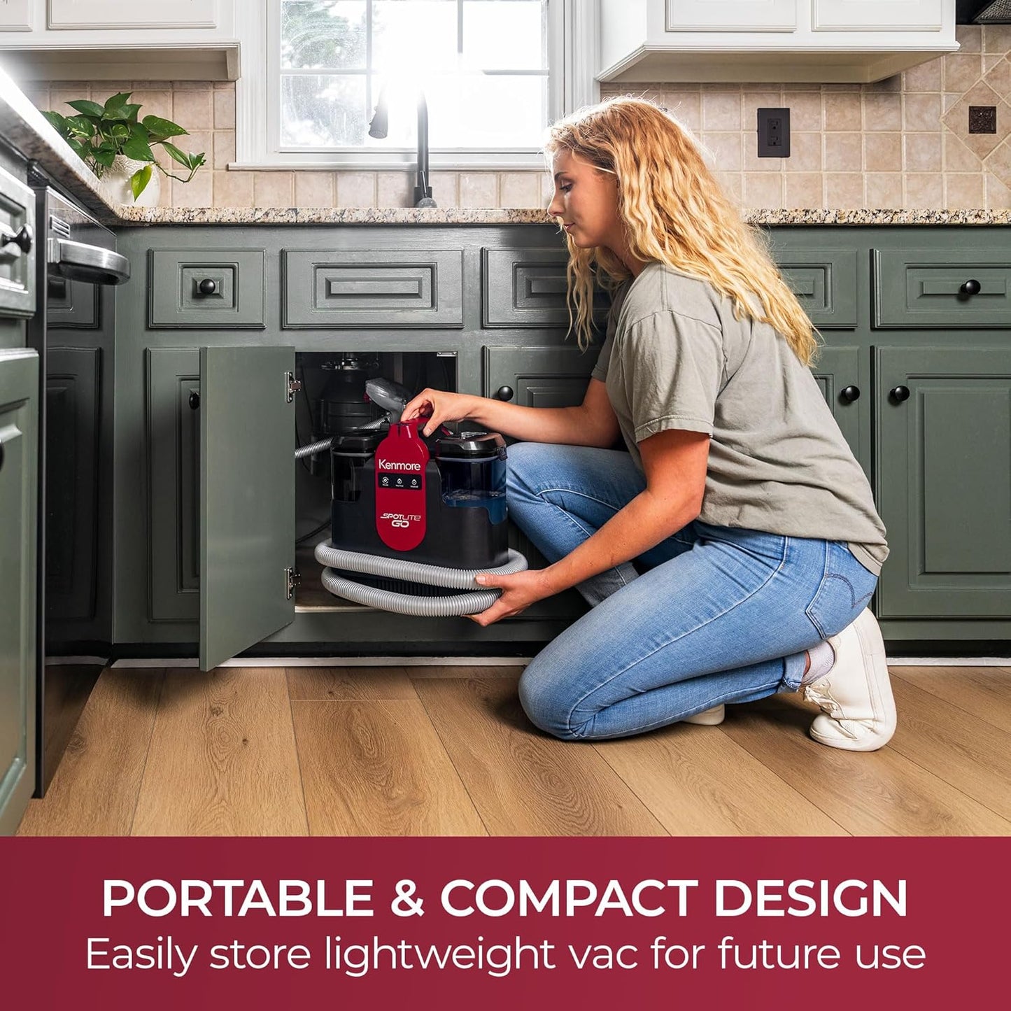 Kenmore KW1050.01 Upgrade Portable Heated Carpet & Upholstery Spot Cleaner, 16Kpa Power Suction with Versatile Tools for Pets, Area Rugs and Couches