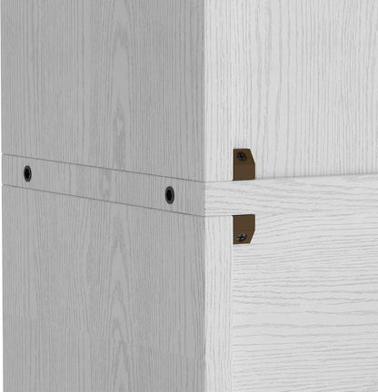 IRONCK Bookshelves and Bookcases Set of 2 Floor Standing 6 Tiers Display Storage Shelves 70 in Tall Bookcase Home Decor Furniture for Home Office, Living Room, Bed Room