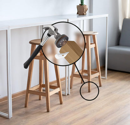 Slipstick GorillaFelt 1-1/2 Inch Felt Glides/Furniture Feet Floor Protectors (Set of 8 Sliders) Nail On Felt Furniture Pads Guaranteed to Stay On, Round, CB270-8