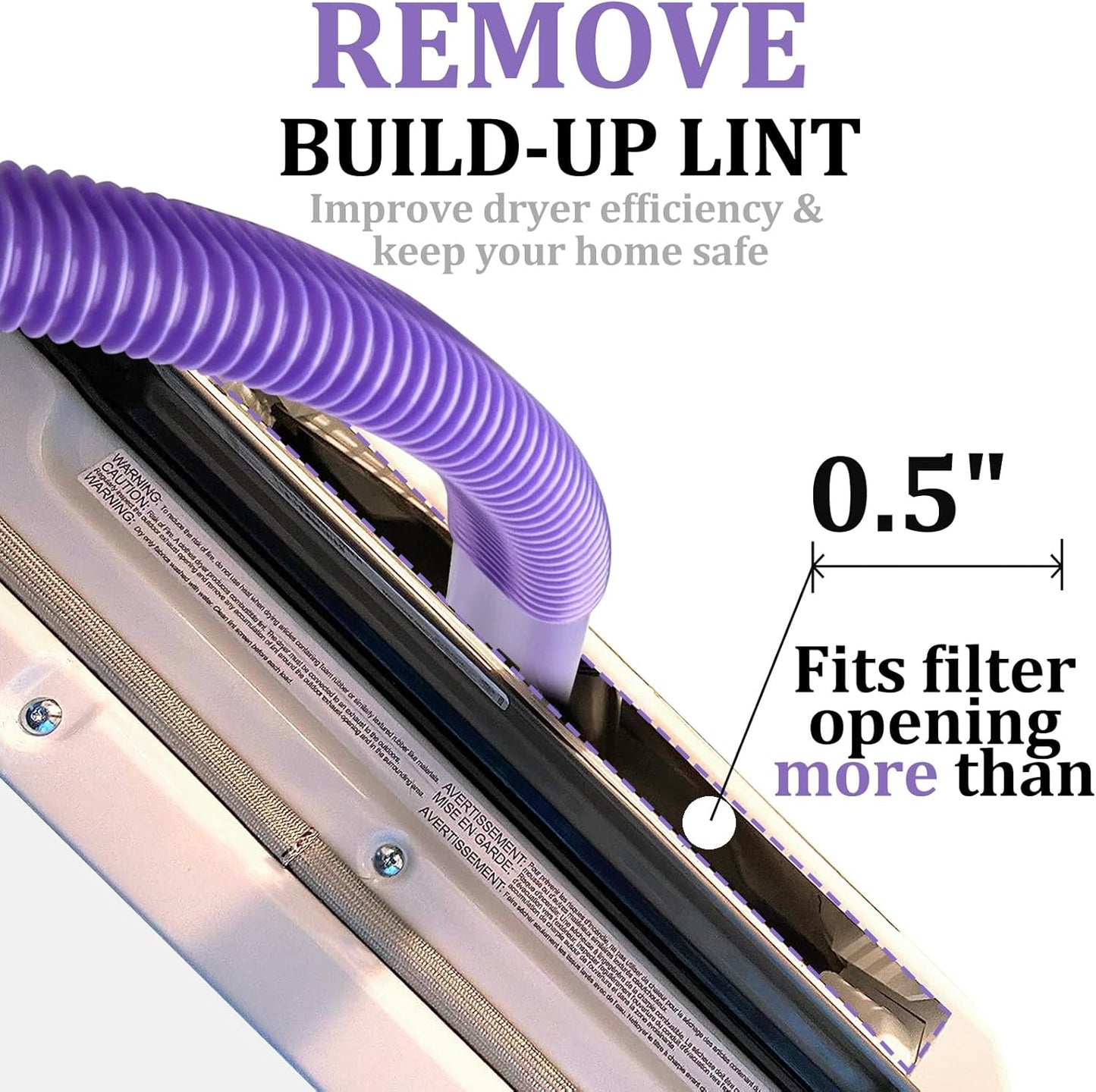 Dryer Vent Lint Vacuum Attachments Hose for Dyson Gen5 V15 V15s V12 V11 V10 V9 V8 V7 Detect Absolute Cyclone Outsize Slim Nozzle Crevice Flexible Lint Removal Tool Dryer Vent Cleaner Kit