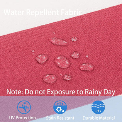 FUNHOME Inflatable Outdoor Ottoman with Air Pump,20"x9" Portable Patio Pouf,Water Resistant,Fade-Resistant,Round Blow Up Footrest Stools for Home Garden Camping Travel(Red White)