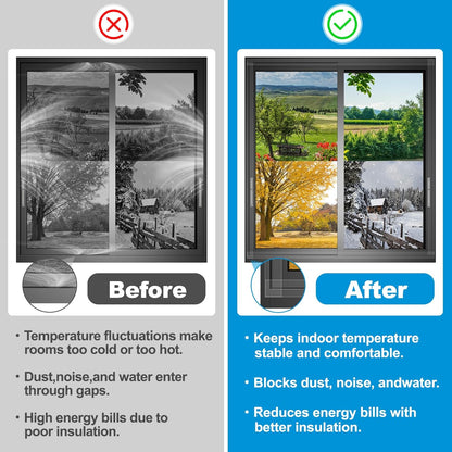 Transparent Weatherproof Seal Tape 2" x 30 Yards, High Strength Waterproof Sealing Tape for Windows Doors, RV Bathroom Kitchen Outdoor, Air Water Leakage Protection Adhesive Weather Stripping