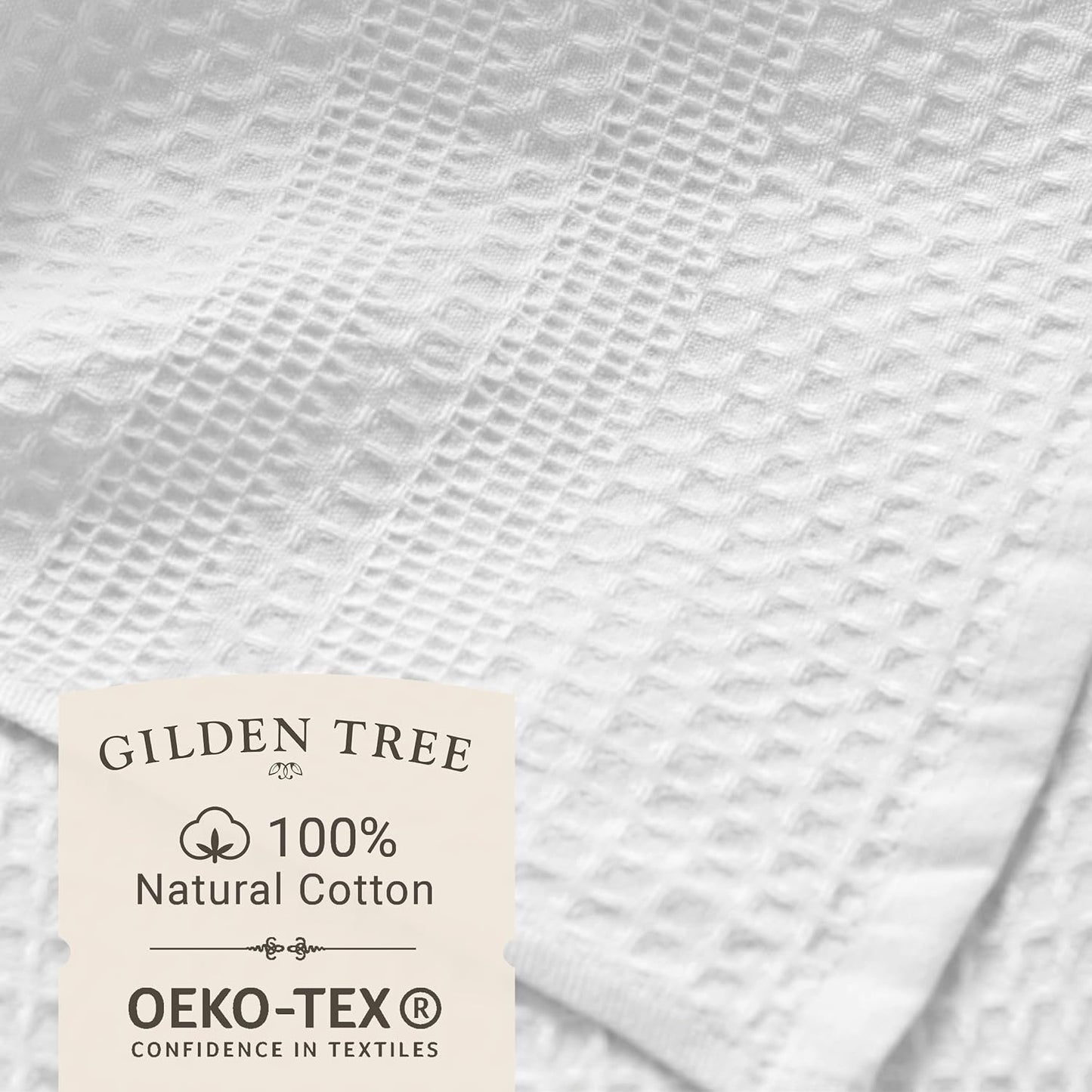 GILDEN TREE Waffle Bath Sheet Large Bath Towels Quick Dry Thin Body Towels, 40x80 Oversized Bath Towels for Adults, 2 Pack Bath Sheet Set, Classic Style (White)