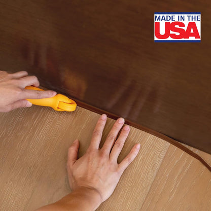 InstaTrim The Original Flexible Trim - 2-Pack of 10ft Dark Brown 1/2" Wide Caulk Tape - Adhesive Trim with Many Uses Including Caulking for Bathtubs, Sinks, Counters, Tile, Floors - Made in USA