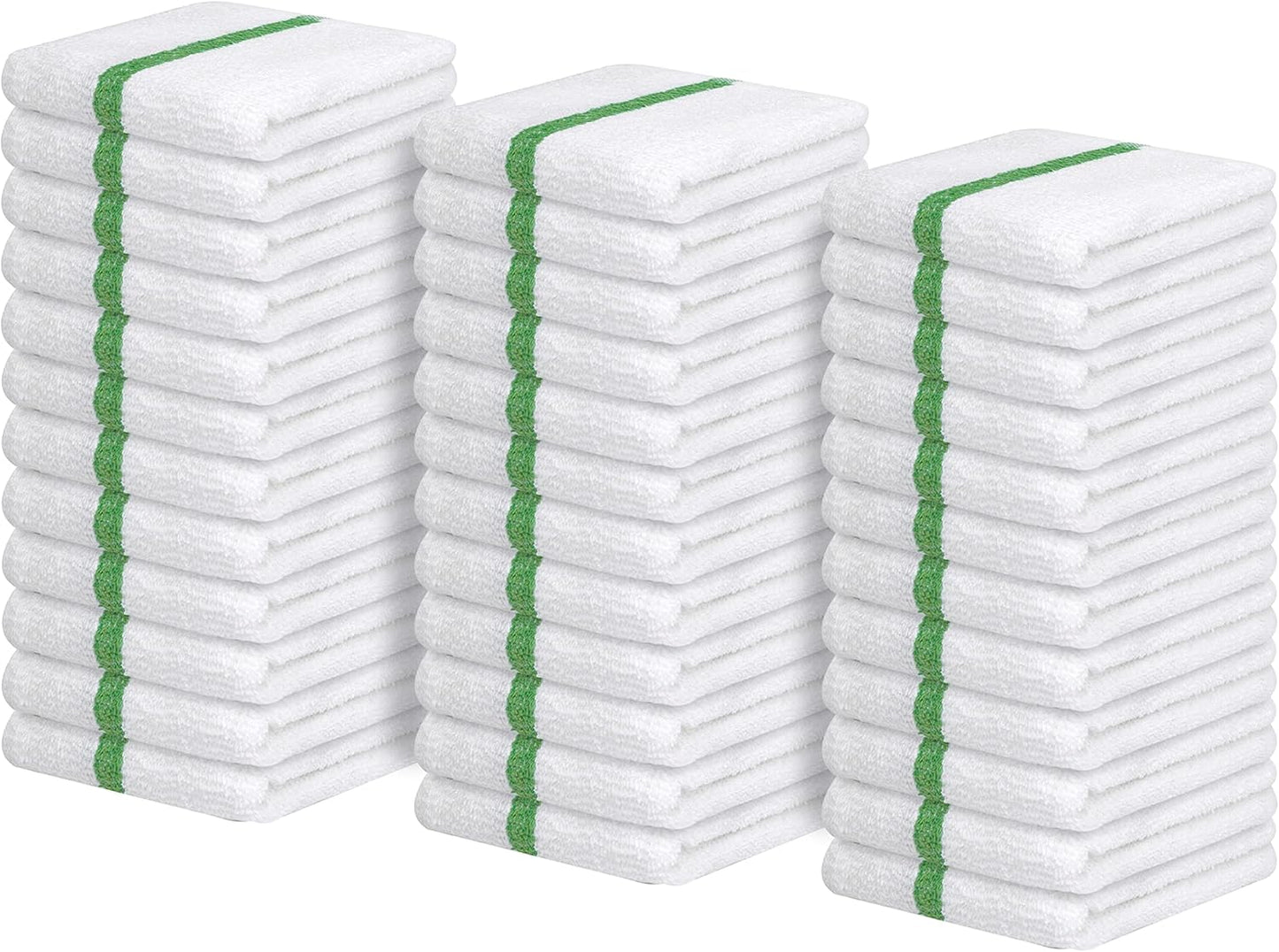 Avalon Towels Terry Bar Mop Towels (Value Pack of 36) Size 16"x19" – Absorbent and Durable, Multipurpose Cleaning Rags, Cotton Cleaning Cloths, Terry Cloth Rags, Reusable Shop Rag