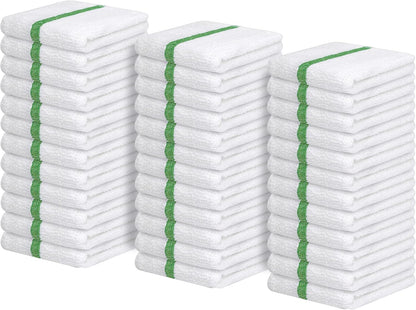 Avalon Towels Terry Bar Mop Towels (Value Pack of 36) Size 16"x19" – Absorbent and Durable, Multipurpose Cleaning Rags, Cotton Cleaning Cloths, Terry Cloth Rags, Reusable Shop Rag