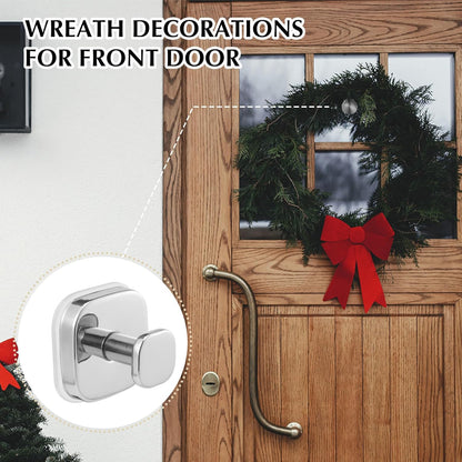 Suction Cup Hooks for Shower - Reusable No-Drill Mounting - Hooks for Towels, Robes & Loofah on Metal, Glass, Mirrors, Tile & Smooth Non-Porous Surfaces (4, Chrome Polished)