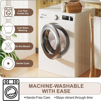 OTOB Couch Cover for Dogs Washable, Non Slip Plush Fuzzy Sofa Covers for 3 Cushion Couch All Seasons, Kids Pet Friendly Soft Cozy Furniture Protector Sofa Slipcovers (Beige, 27.6" x 82.7")