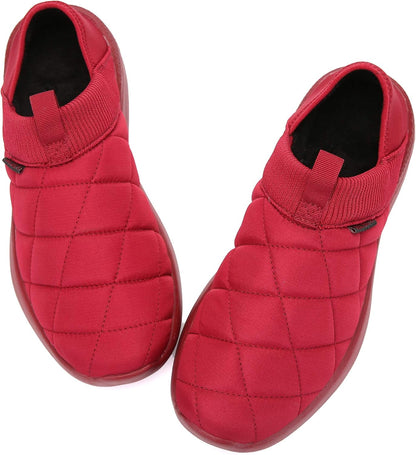 KUBUA Slippers for Men and Womens Indoor House Shoes Plush Slip on Outdoor Garden Loafers