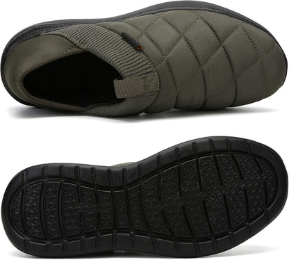 KUBUA Slippers for Men and Womens Indoor House Shoes Plush Slip on Outdoor Garden Loafers