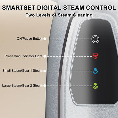 Steam Mop, 11-in-1 Powerful Handheld Steam Cleaner with 11.8 OZ Removable Tank, Detachable Steam Mops for Floor Cleaning with 23FT Power Cord, MultiPurpose Steamer for Hardwood Tile Carpets Furniture