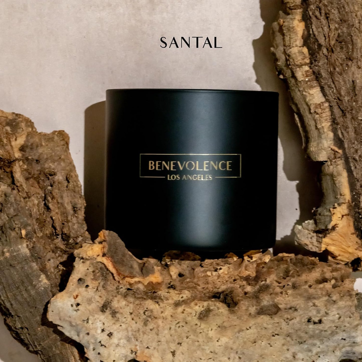 Benevolence LA 3 Wick Candle, Santal Large Scented Candle | Soy Candles | Gifts for Women and Men | Home Fragrance | Aromatherapy | Bathroom Freshener 14.5 Oz, 45 Hour Burn
