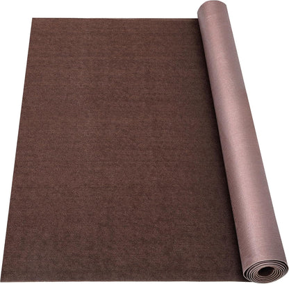 Marine Carpet,5 FT x 25 FT Brown Indoor Outdoor Carpet 0.2" Thick Boat Carpet with Water-Proof TPE Backing, Non-Slide Outdoor Marine Carpet Roll for Home, Patio, Porch, Deck