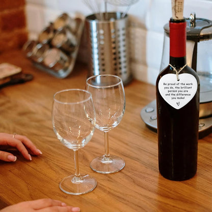 Thank You Ceramic Heart Ornament - Leaving, New Job, Coworker, Retirement Goodbye Farewell Gift - Appreciation Gifts for Coworkers, Teachers, Nurses