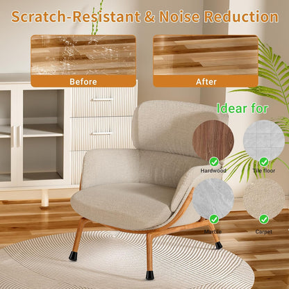 Meldel 24 PCS Silicone Chair Leg Floor Protectors Extra Small(0.6"-0.8") Rubber Felt Furniture Pads Chair Legs Caps/Covers for Hardwood Floors, Tile from Scratches & Reduce Noise - Round, Black