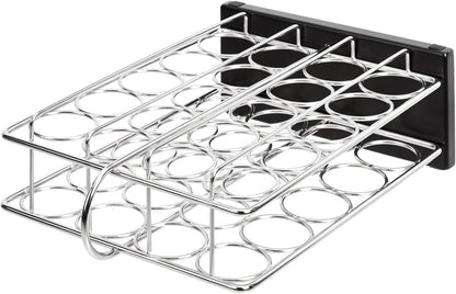 Amazon Basics 20 Jars Spice Organizer Rack, Silver