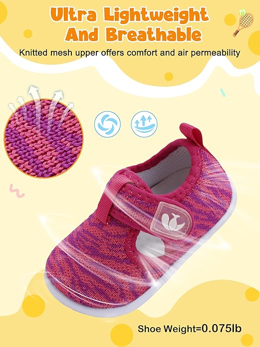 FEETCITY Barefoot Baby Shoes Girls Boys Walking Shoes Infant Sneakers Lightweight Flexible Newborn Dress School Shoe