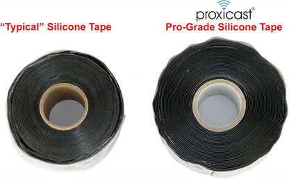 Proxicast Pro-Grade Extra Strong 30mil Weatherproof Self-Fusing Silicone Rubber Sealing Tape For Outdoor Antenna Coax & Electrical Cables, Hose/Pipe Leaks & Emergency Repairs (1.5" x15' roll) - Yellow